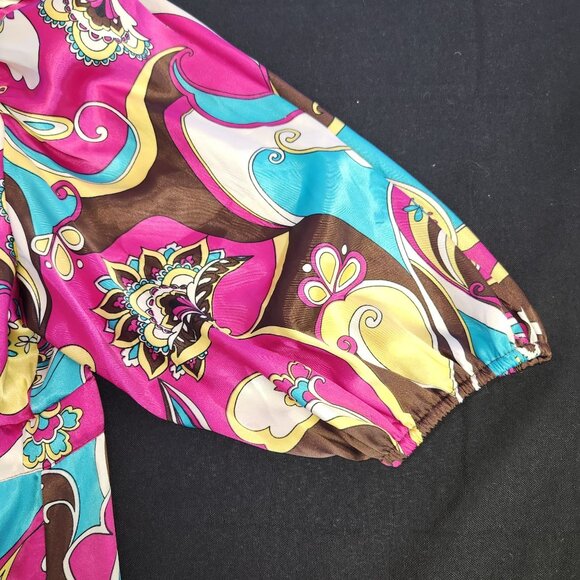 Bisou Bisou Women's S Paisley Empire Waist Dresss 2155 - Picture 4 of 8